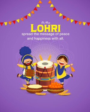 Happy Lohri hd images poster banner status and hd photos